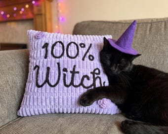 Custom Name Halloween Home Decor| Personalized Throw Chenille Pillow | Nursery Room Cushion | Halloween Gift| Baby Shower| Vintage halloween