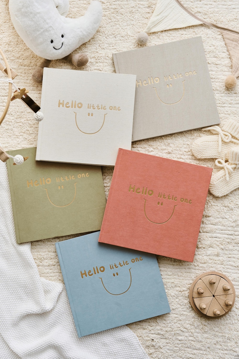 Velvet Baby Memory Book, Babys First Year, Journal for New Parents