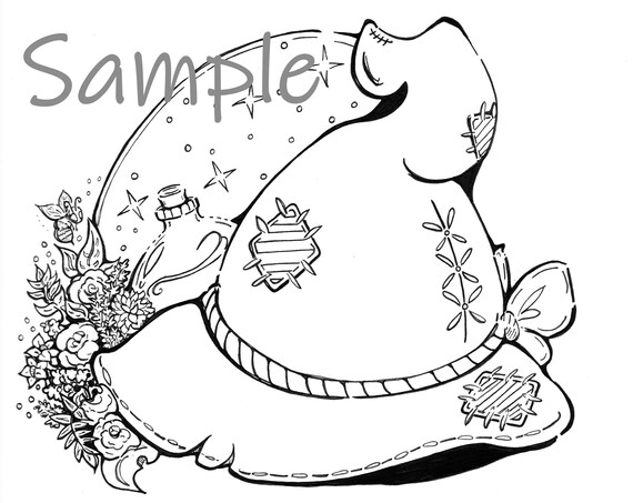 Witch's Hat Adult Coloring Page | Etsy