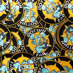 Rottun Tail Bunny Iron on Embroidered Patch