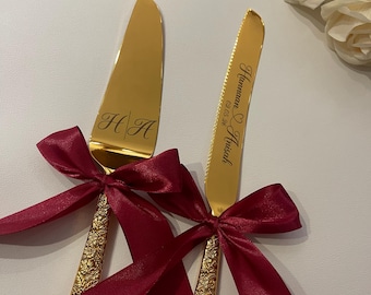 wedding engraved set luxe