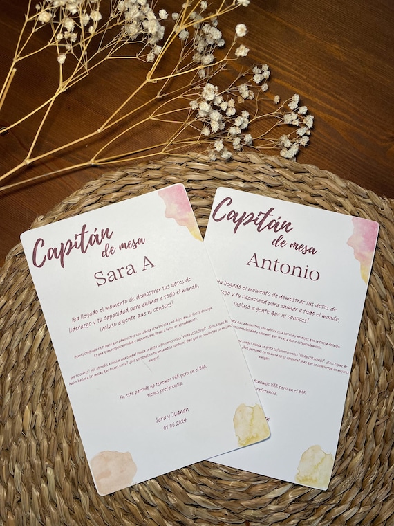 Table Captain Visual Captains table wedding | Beachweddingtips.com