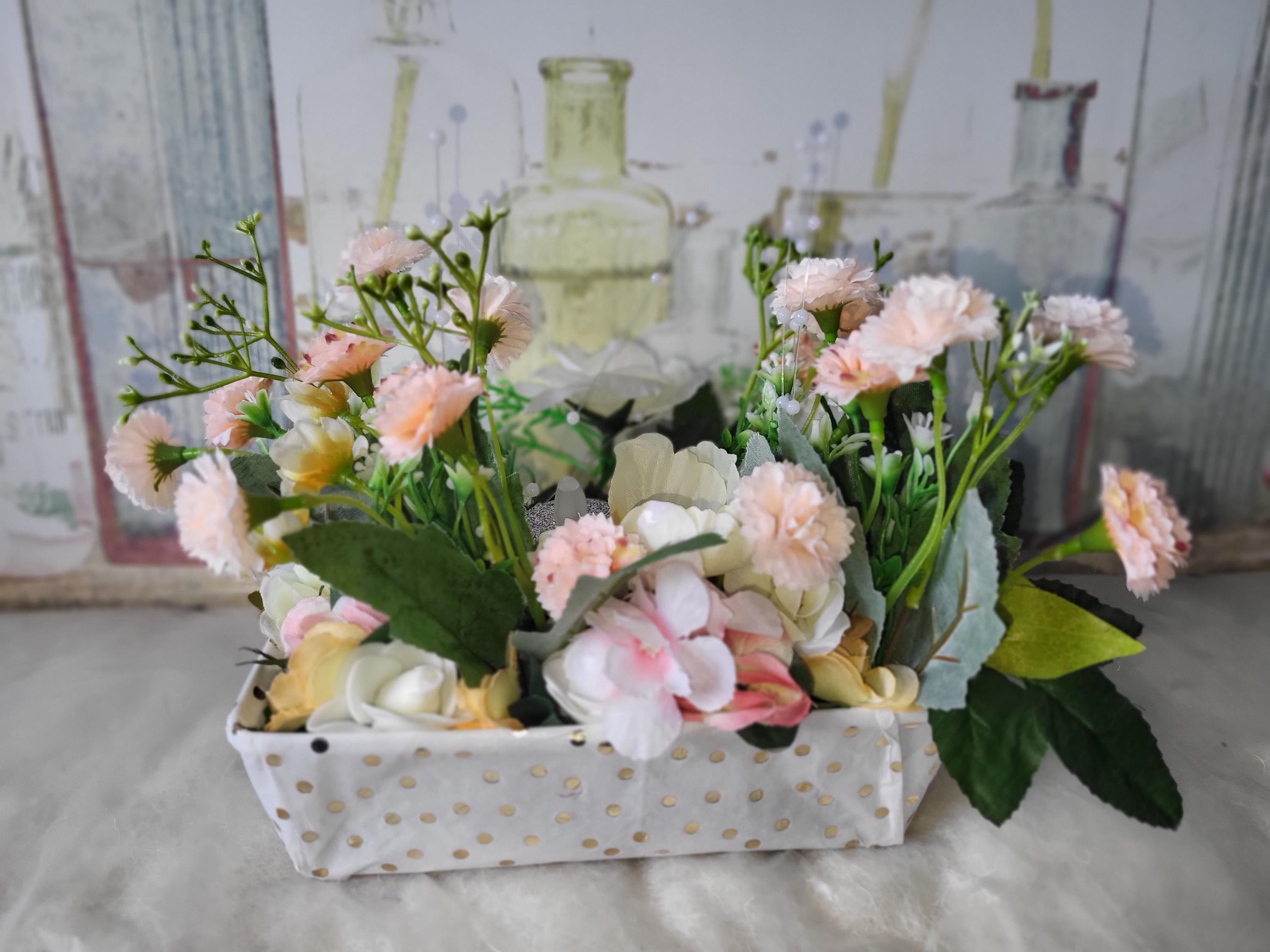 パリ フランス製 アンティーク 押し花 ビンテージ 葉のボックス