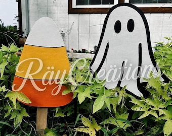 Halloween Signs | Fall Home Decor | Halloween Home | Fall Porch Decor | Wooden Stake Sign | Hand Painted