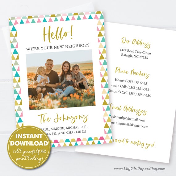 Photo Card Template