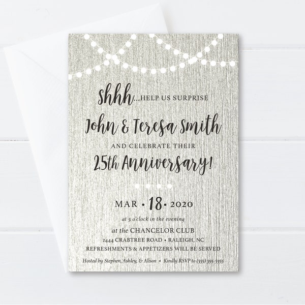 Printable 25th Anniversary Cards - Etsy
