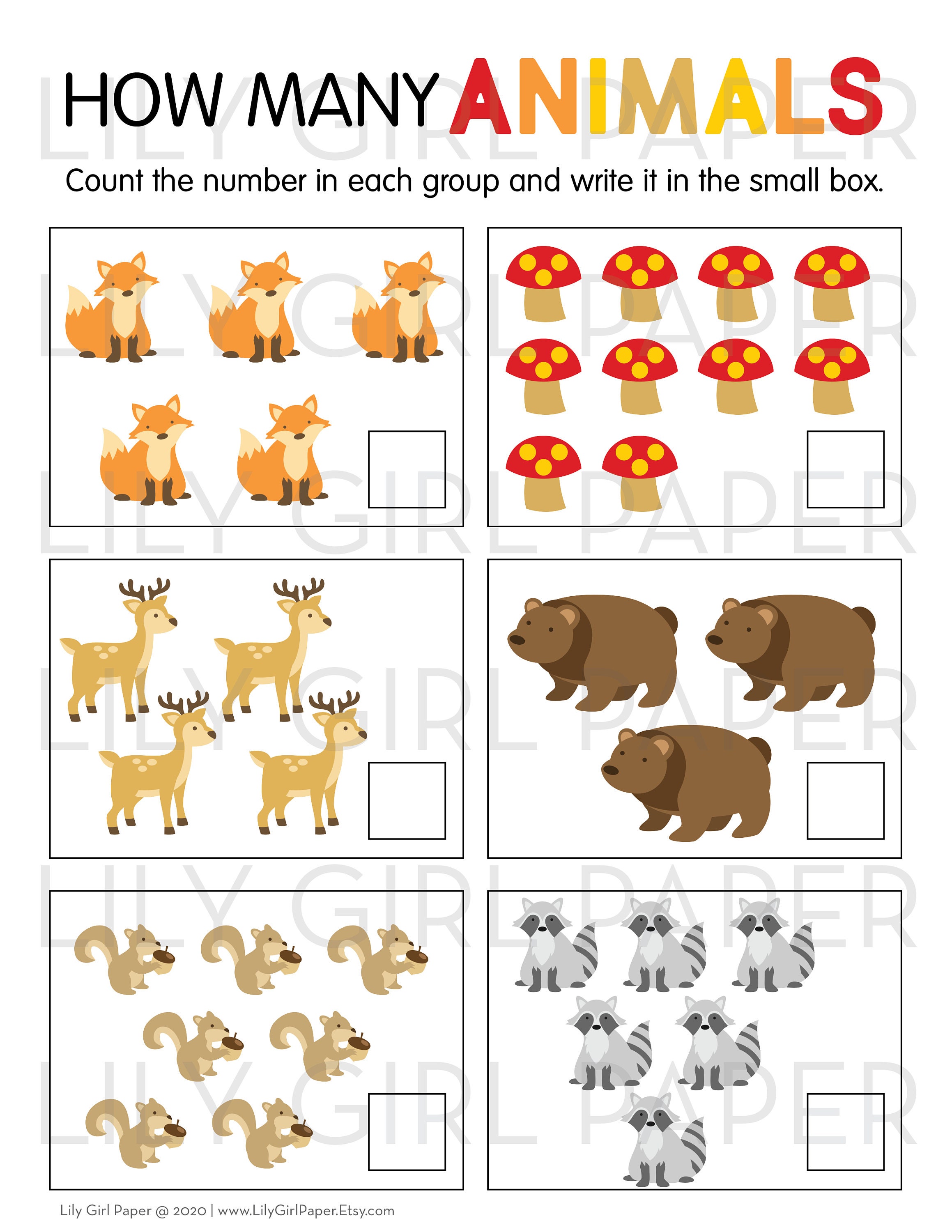 PRINTABLE School at Home Worksheets Kindergarten Lessons | Etsy