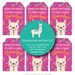 Llama Party Favor Tag, INSTANT DOWNLOAD, Download, Print &amp; Cut Today ...
