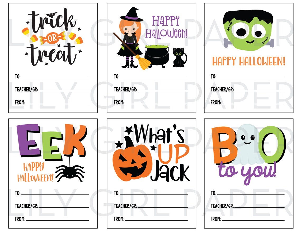 Halloween Boo grams INSTANT Download PTA PTO School Etsy
