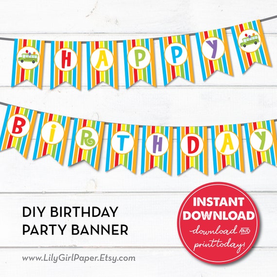 Birthday Buzzin  Printable birthday banner, Free birthday stuff