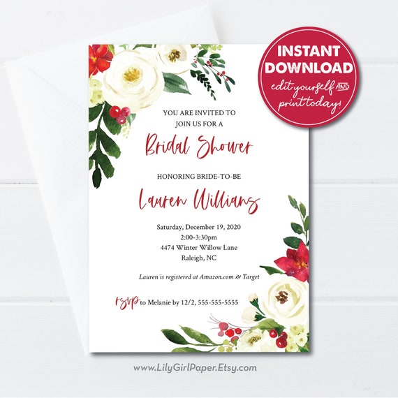 Bridal Shower Invitation Email Templates BEST HOME DESIGN IDEAS