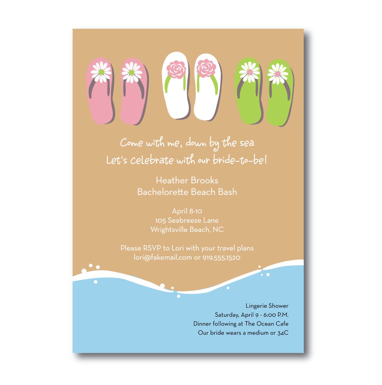 Custom Bachelorette Party Invitations 8