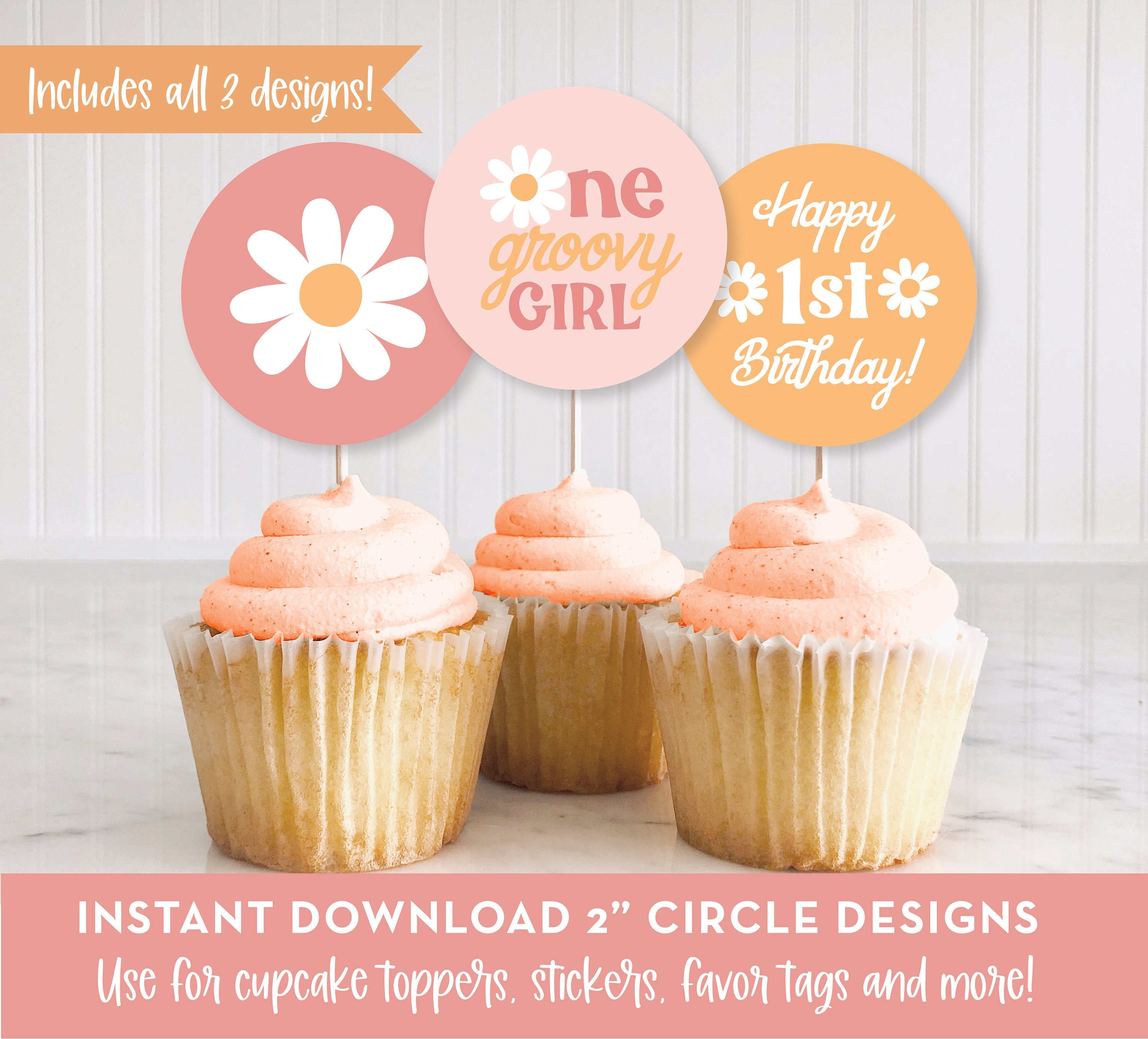 DIY Party Tag Yellow and Black Stripes Editable Party Tag Your Text Fonts Printable Party Favor Use as Cupcake Topper INSTANT DOWNLOAD