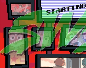 Animated Scott Pilgrim Inspired Stream Layout