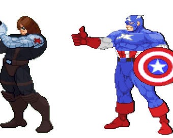 Rivals Captain America and Bucky Stinger/Transition Animation for Stream
