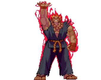 Street Fighter Akuma/Gouki Stinger/Transition Pack Animation for Stream