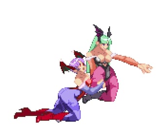 Morrigan Darkstalkers Stinger/Transition Animation for Stream