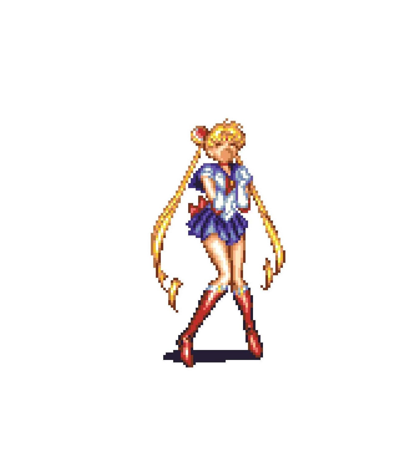 Sailor Moon Pixel Art - Etsy