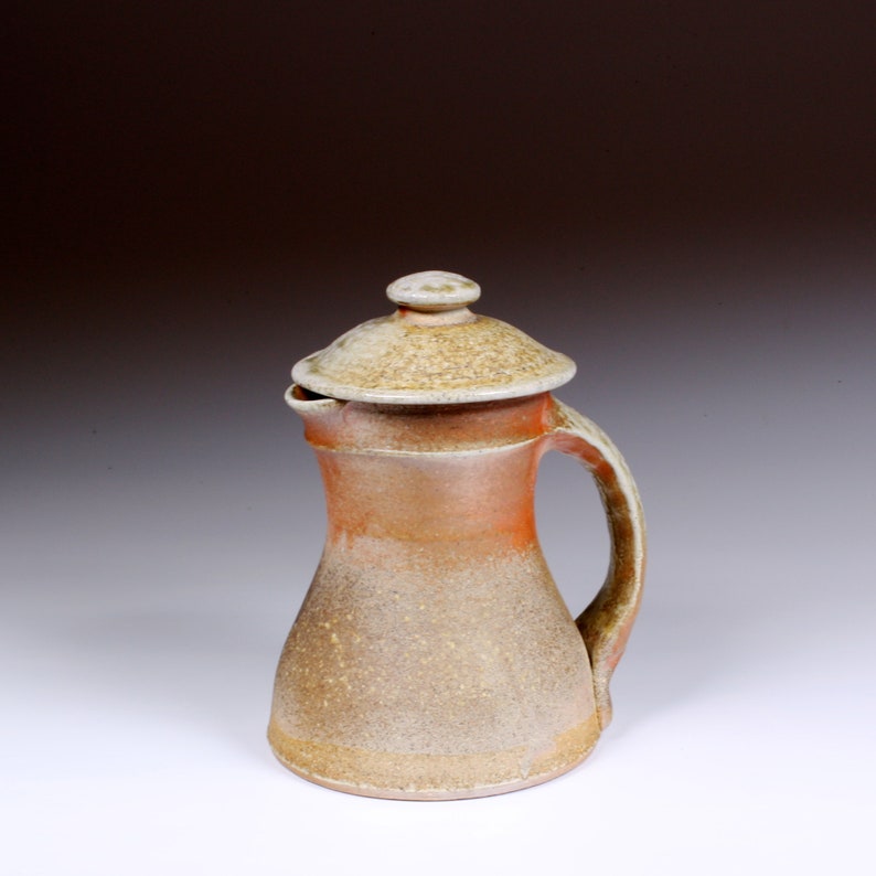 Handmade Ceramic Pottery Lidded Pitcher