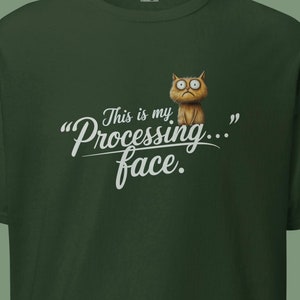 Funny cat shirt, quirky design, sarcastic humor, grumpy face, cartoon feline, meme t-shirt, witty quote, nerdy gift, unisex apparel