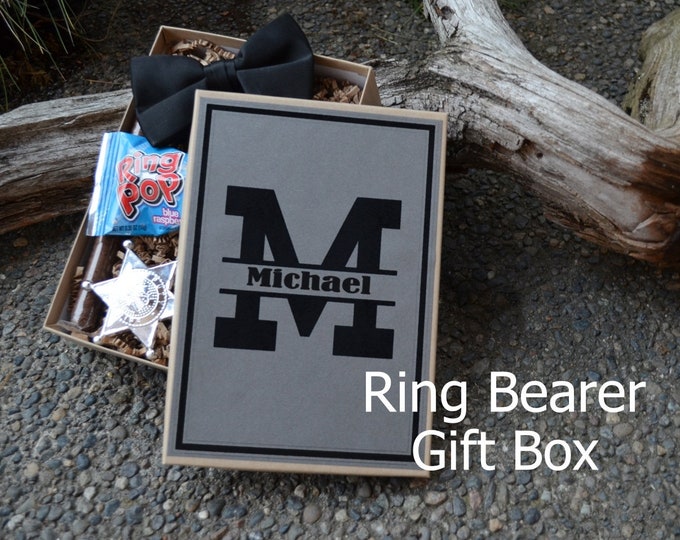 Will You Be My Ring Bearer Gift Box Rustic Custom Gift Etsy