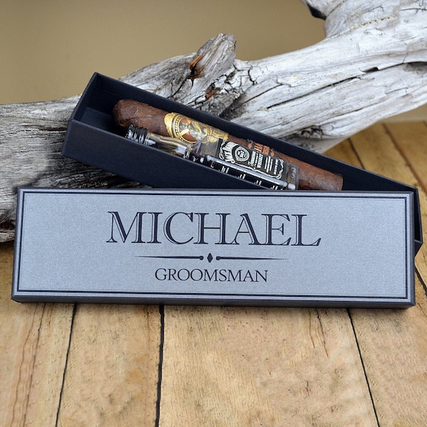 Personalized Groomsman Gift Box, Custom Applique