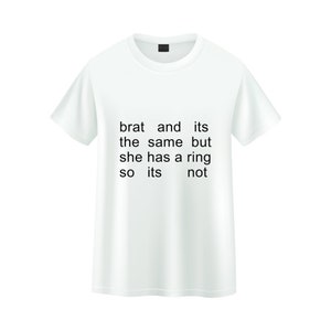 Chemise sur le thème BRAT pour enterrement de vie de jeune fille, mariage ! •Mignonne et c&#39;est la même chose, mais elle a une bague, donc ce n&#39;est pas le cas• Des options sont disponibles pour elle/il/elle !