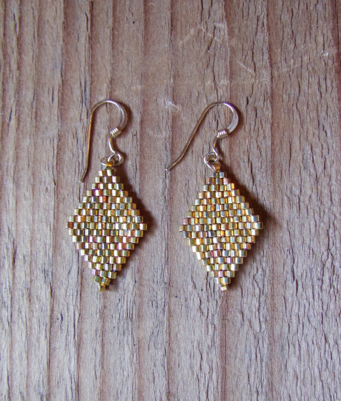 LILY LAMBERT 24k Gold Diamond Earrings Etsy