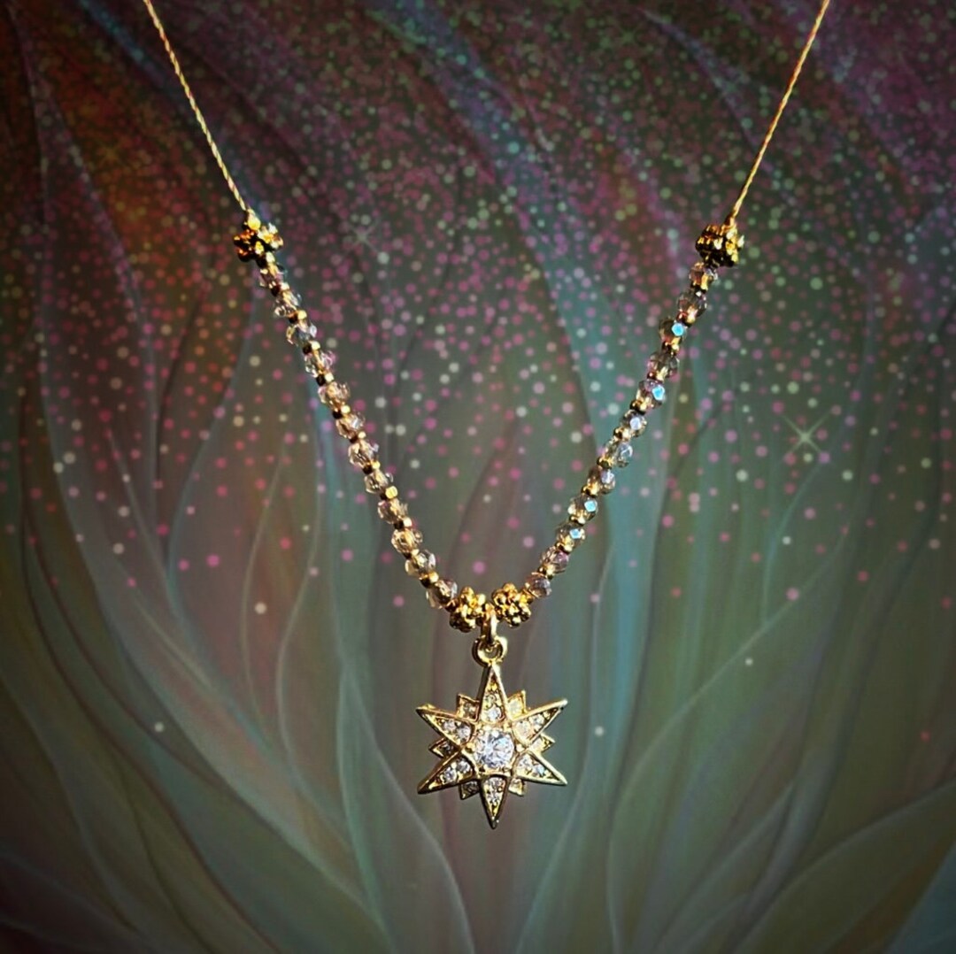 LILY LAMBERT CZ Star Pendant Necklace Etsy