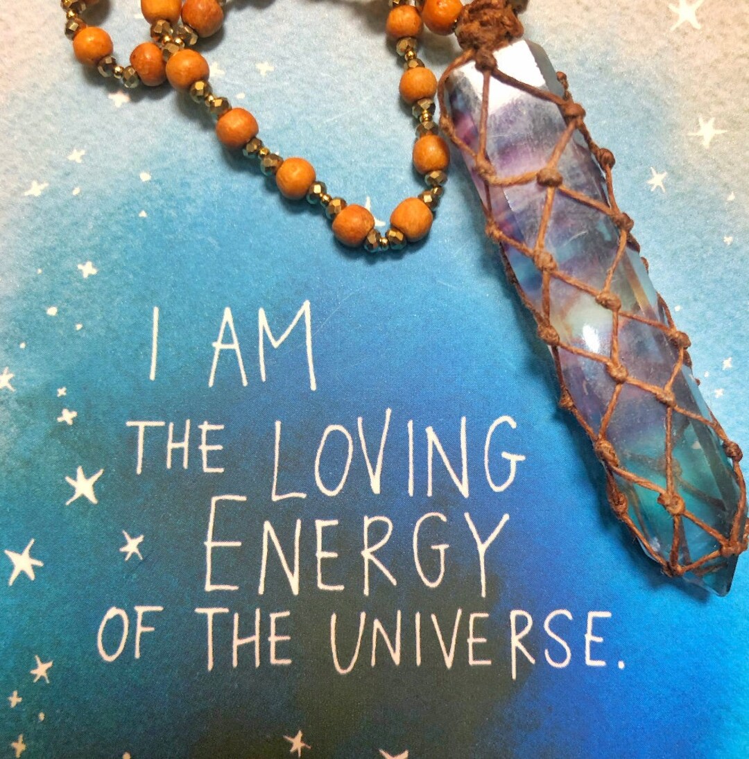 LILY LAMBERT Flourite Necklace Etsy