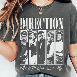 Vintage One Direction Pop Music Shirt, Retro Direction Music Album Shirt, One Funny Direction Graphic Shirt, 1D Gift For Men Women Shirt