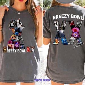 Chris Brown Breezy Bowl XX Tour 2 Sided Shirt,, Chris Brown Album Shirt, Chris Brown Fan Gift, Chris Brown Merch Shirt, Cb Tour 2025 Shirt