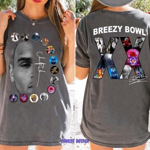 Chris Brown Breezy Bowl XX Tour 2 Sided Shirt, Chris Brown Fan Gift, Chris Brown Album Shirt, Chris Brown Merch Shirt, Cb Tour 2025 Shirt
