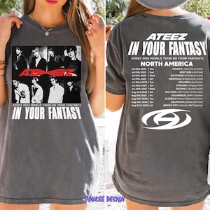 ATEEZ 2025 World Tour In Your Fantasy T-Shirt, Ateez Shirt Kpop Ateez Goldene Stunde Teil 2 Shirt, Ateez Merch, Ateez Tour Nordamerika Shirt