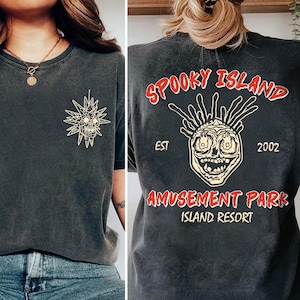 Comfort Colors Spooky Island Tee, Retro Halloween Movie Shirt, Disco Skull T-Shirt, 90s Nostalgia Halloween, Summer Spooky Shirt, Gift Idea