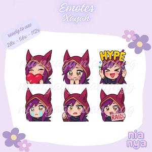 Xayah (League of Legends) Emotes for Twitch, Discord and Youtube