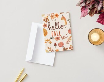 Happy Fall- Greeting Card