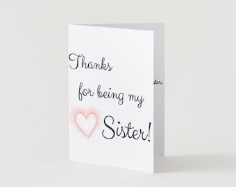Sister- Greeting Card
