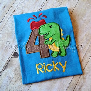 Dinosaur birthday shirt. T-Rex birthday. Dino birthday. Prehistoric birthday. Boy birthday shirt. Jurassic birthday. Custom. Personalized.