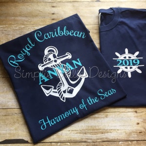 Custom cruise t-shirts. Family cruise shirts. Bella Canvas. Baby through 4X. You choose colors and text