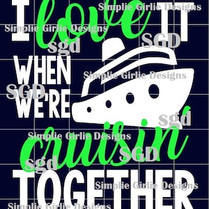 Cruisin&#39; together ready to print HTV transfer DIY Iron on transfer Cruise transfer Shirt transfer Iron on Decal Custom transfer