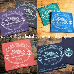 Custom cruise shirts Family cruise Group cruise Honeymoon Vacation shirts Booze cruise Sisters Couples Matching Friends GILDAN SOFTSTYLE