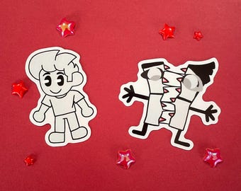 Lixian and Lunky Vinyl Stickera