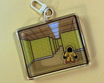Backrooms Acrylic Shaker Charm
