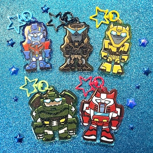 Transformers Animated Glitter Epoxy Charms