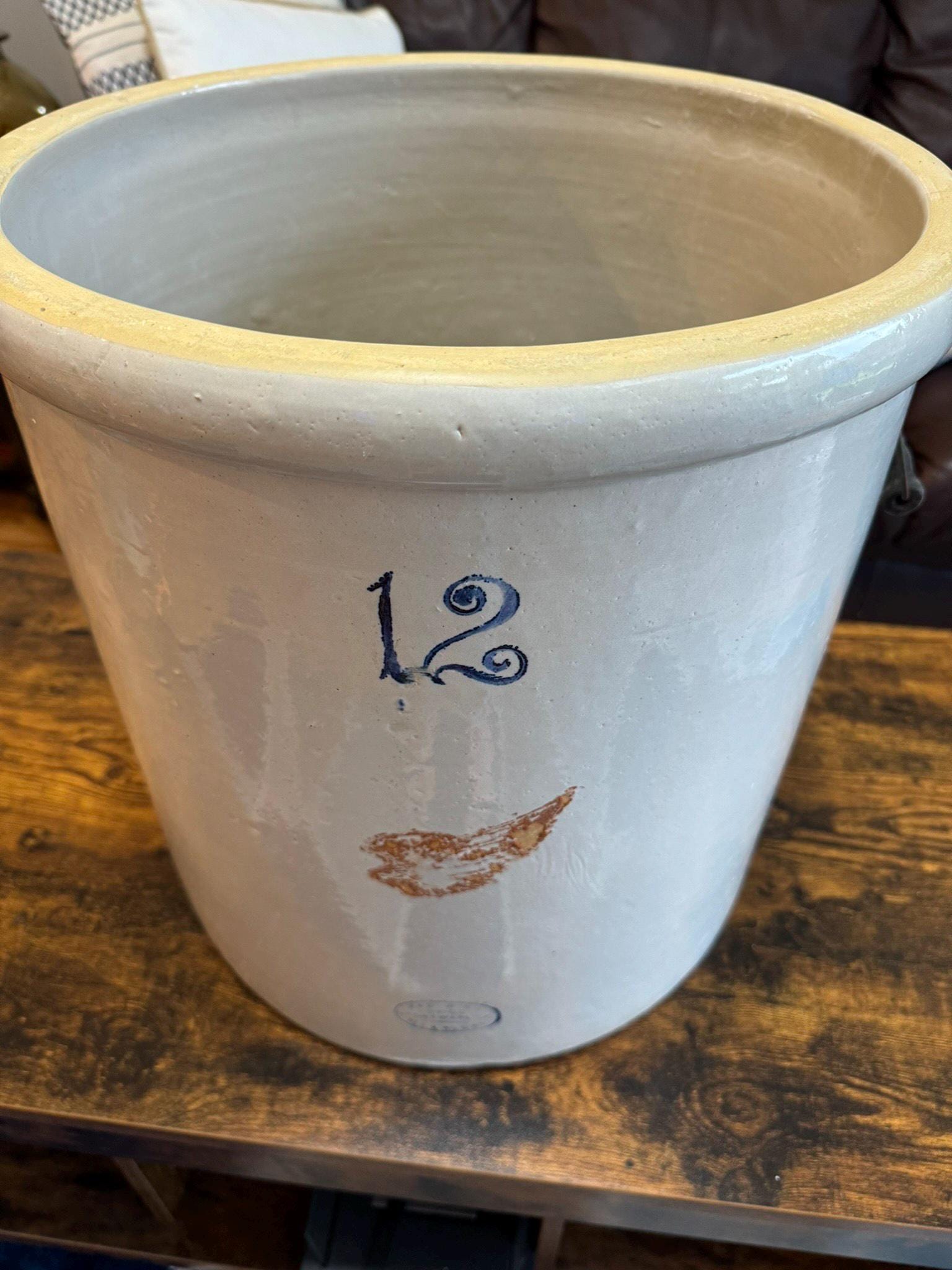 希少 ヴィンテージ Redwing Stoneware社製 12ガロン クロック Red Wing 12 Gallon Crock - Etsy