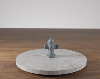 Miniature fire hydrant for model making and dioramas | Gauge H0, 1/35, 1/72 | 3D printed in Germany | For self-coloring