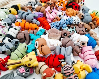 Statuine da collezione di amici animali | Personaggi bobblehead stampati in 3D per i compleanni dei bambini