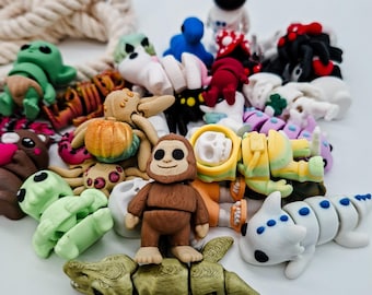 Mini-Figuren zum Sammeln | 3D-gedruckte Wackelfiguren für Kindergeburtstage | Fidgetspielzeug | Geschenke für Kinder