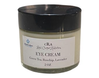Crema contorno de ojos antiedad: Rosa mosqueta, té verde, aceite de semilla de zanahoria.